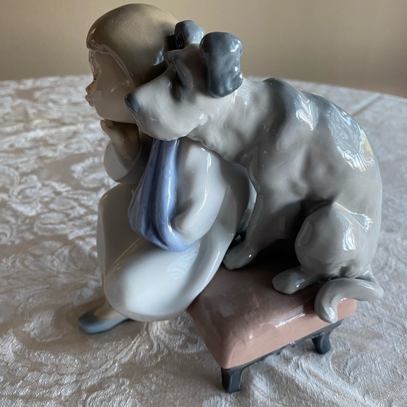 RETIRED 1998 ‘WE CAN’T PLAY LLADRO’ PORCELAIN FIGURINE-Item#01005706 - Picture 5 of 8